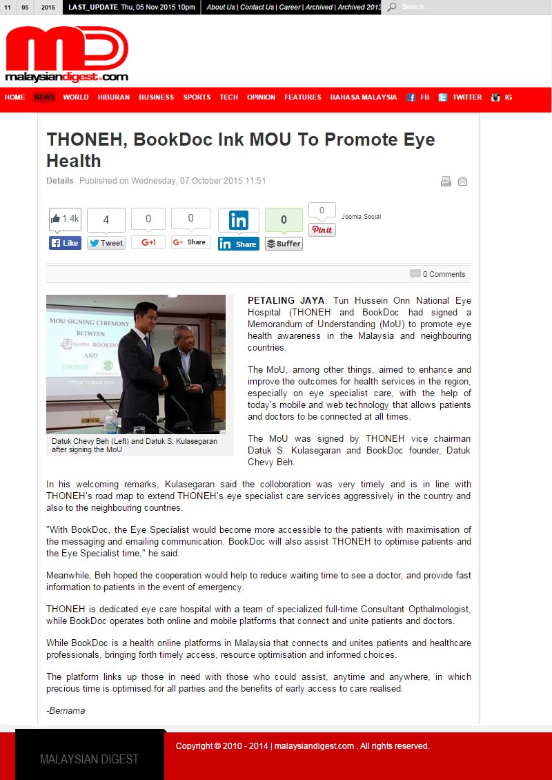 THONEH,-BookDoc-Ink-MOU-To-Promote-Eye-Health