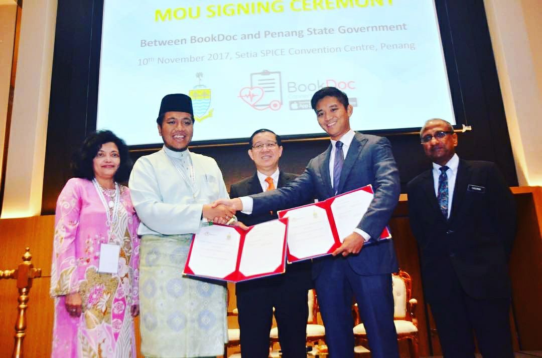 From left: Deputy Director General of Health Dato Shanaz, EXCO of Health for Penang State Y.B Affif and Chief Minister Lim Guan Eng