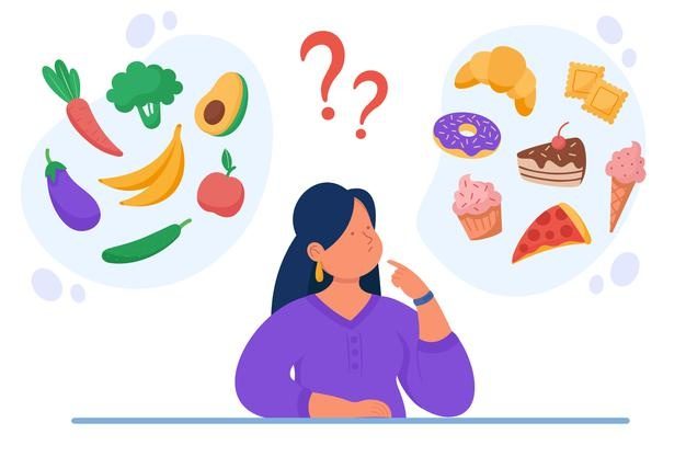 healthy-vs-unhealthy-food-flat-illustration_74855-18384
